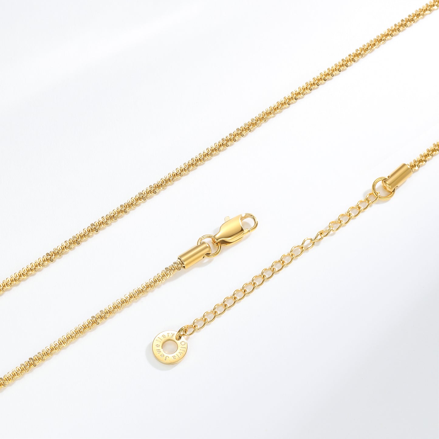 Glimmering Sparkle Chain Necklace