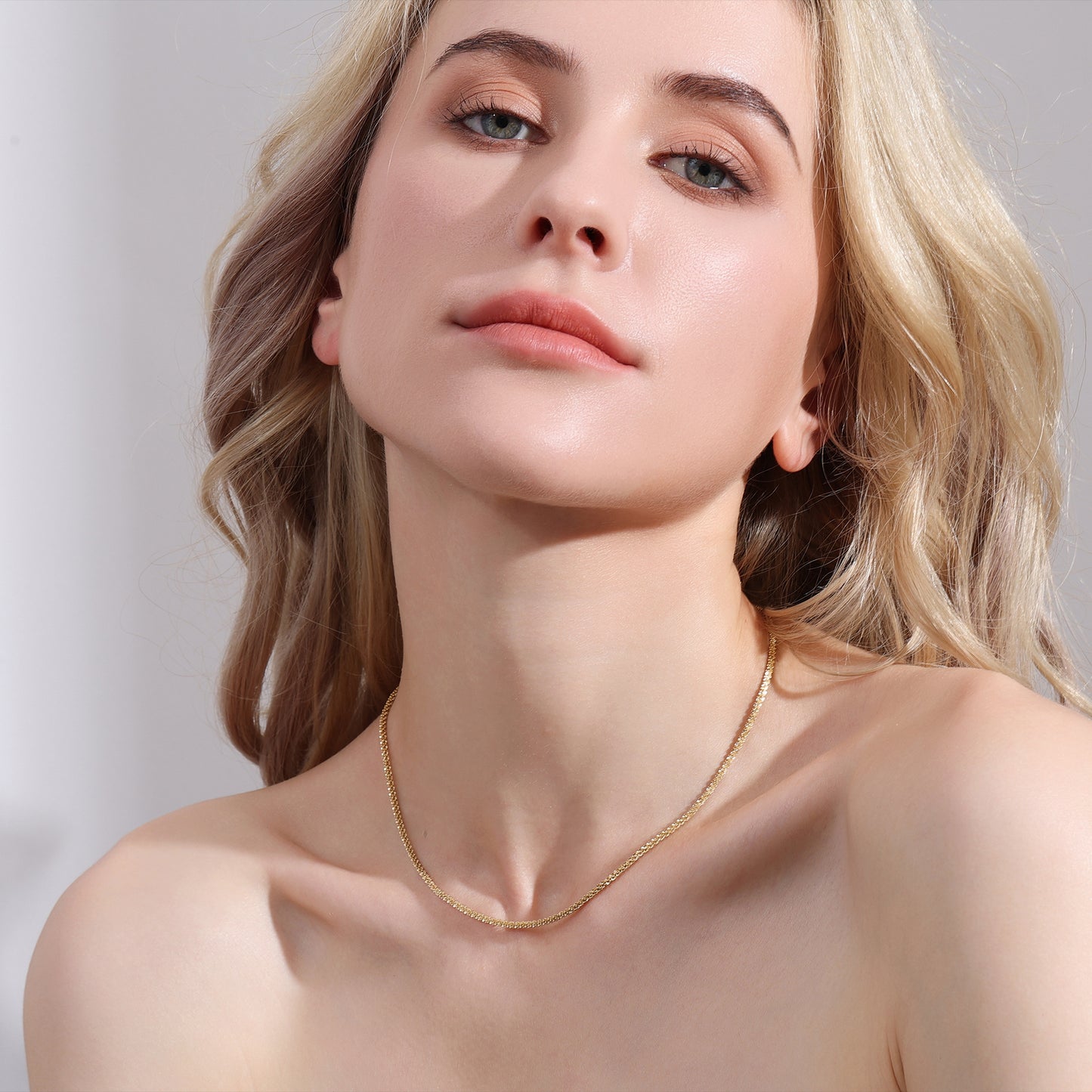 Glimmering Sparkle Chain Necklace