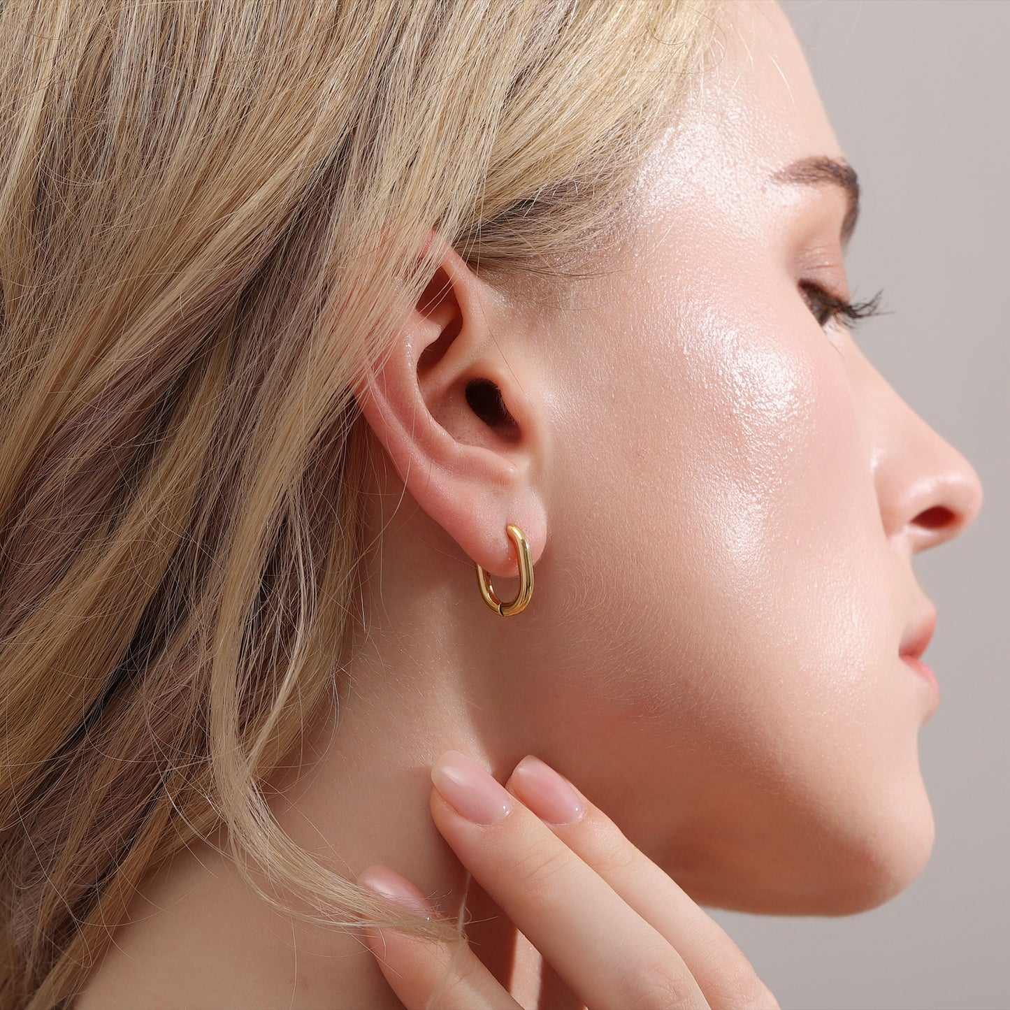 Petite Lightweight Gold Huggie Earrings