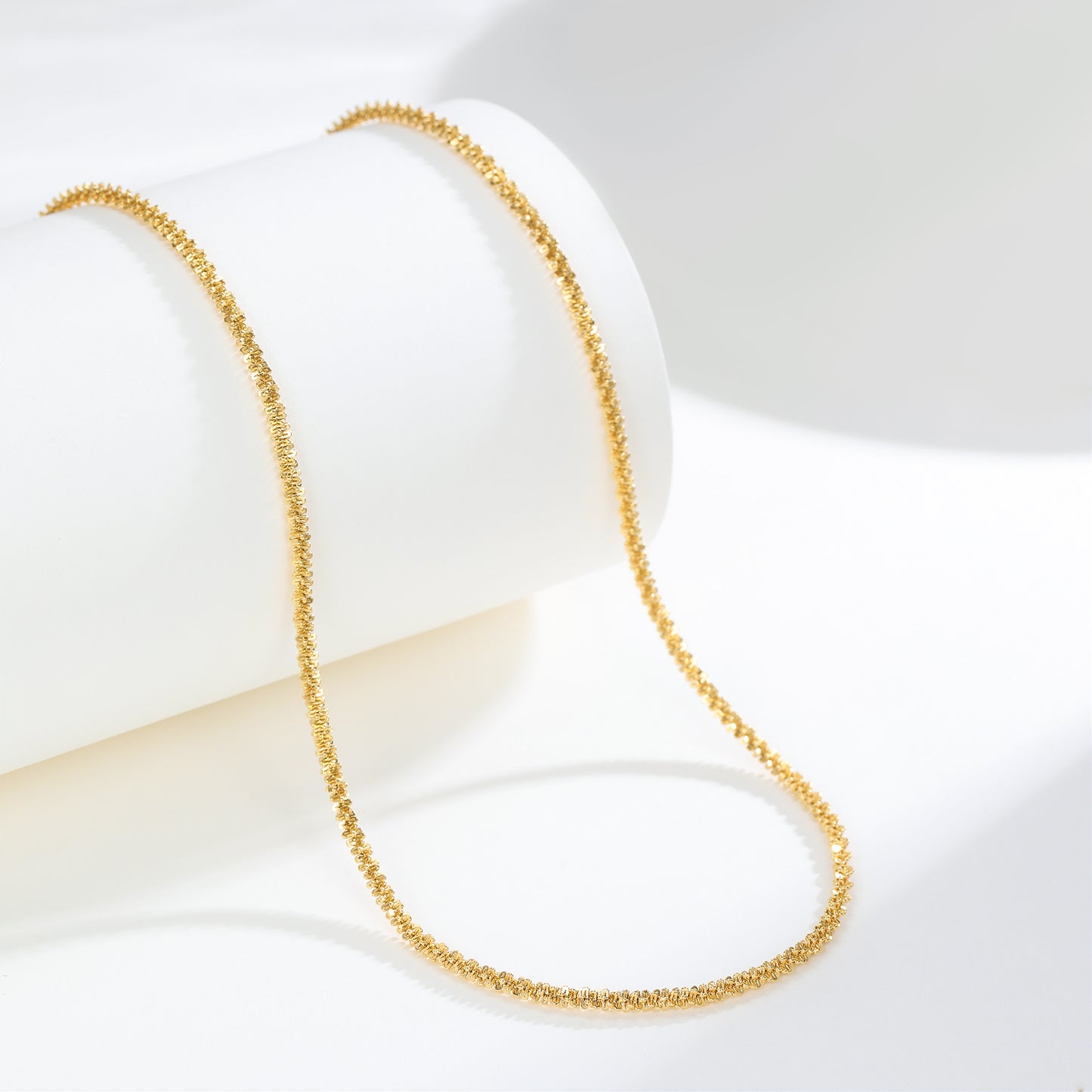 Glimmering Sparkle Chain Necklace