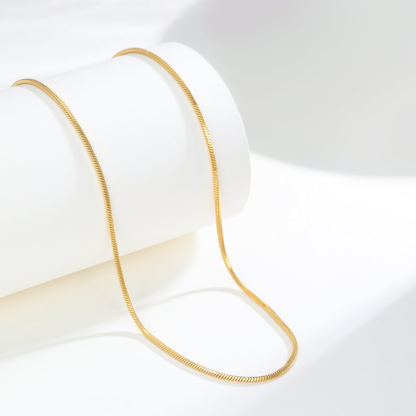 Shimmer & Shine Gold Square Snake Chain