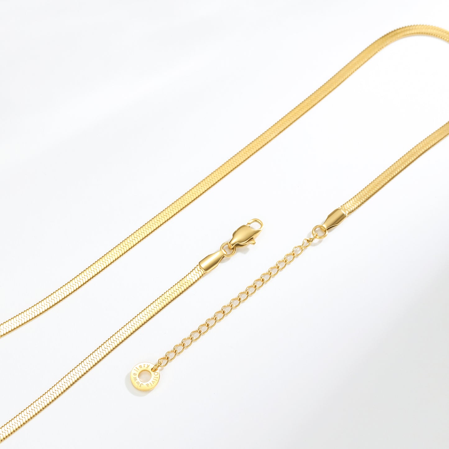 Classic Herringbone Chain Necklace