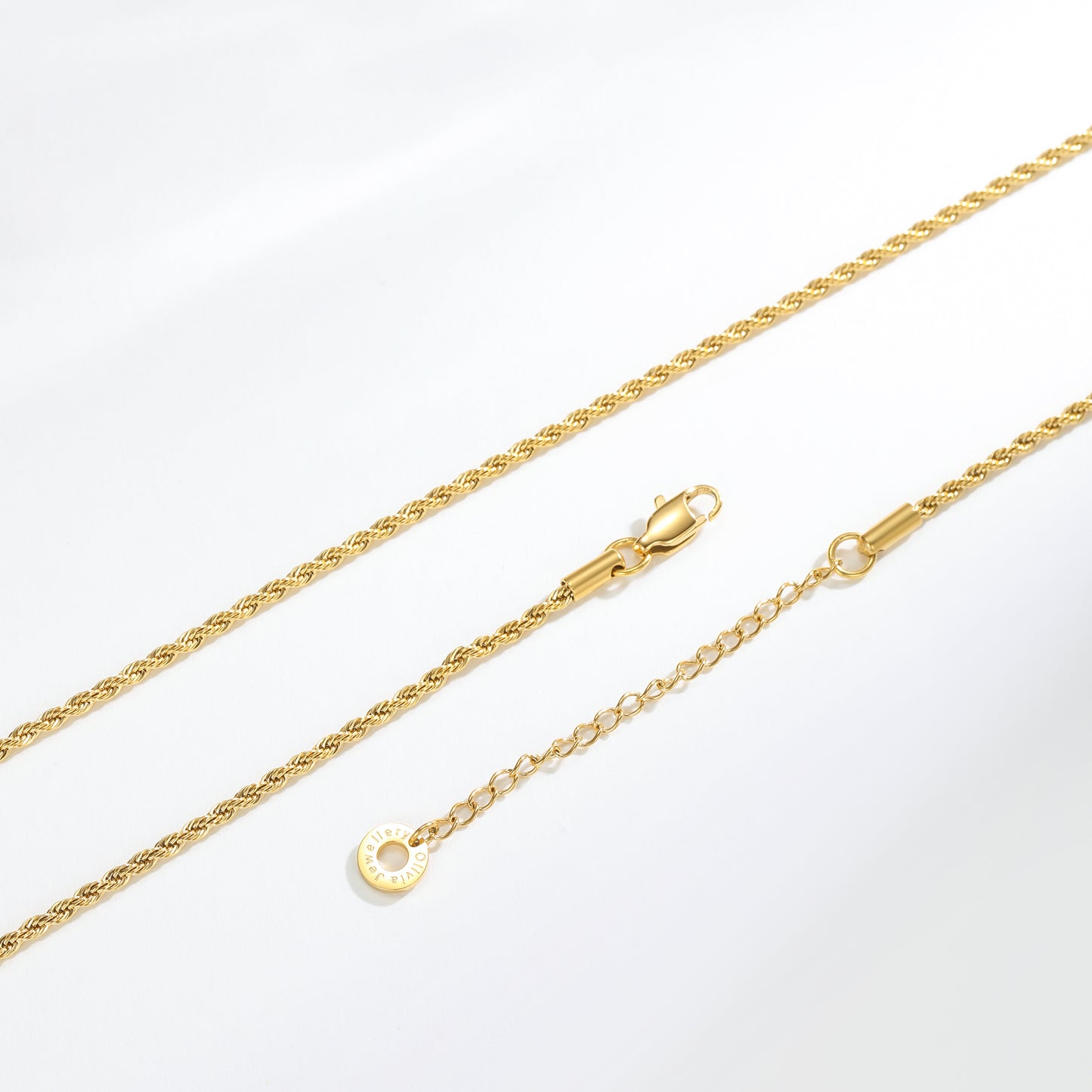 Gold Rope Chain Necklace
