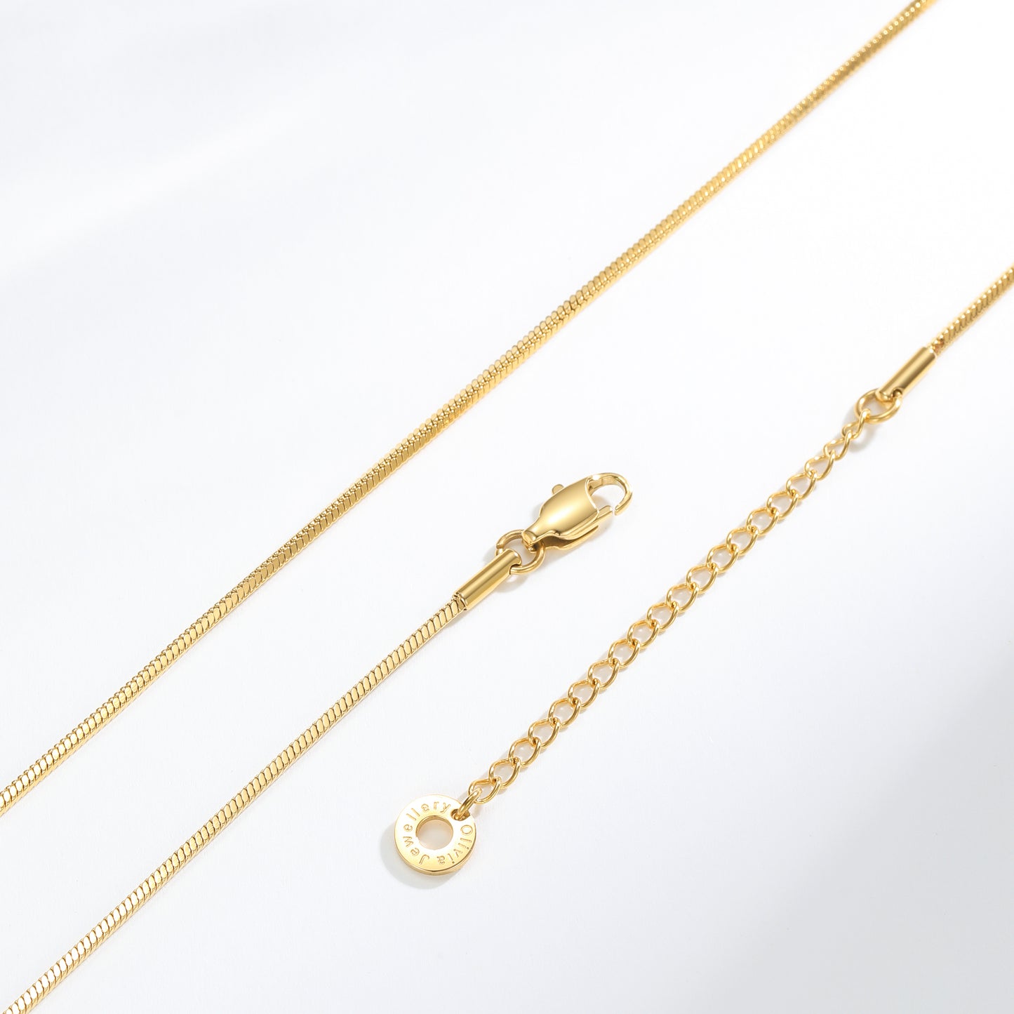 Shimmer & Shine Gold Square Snake Chain
