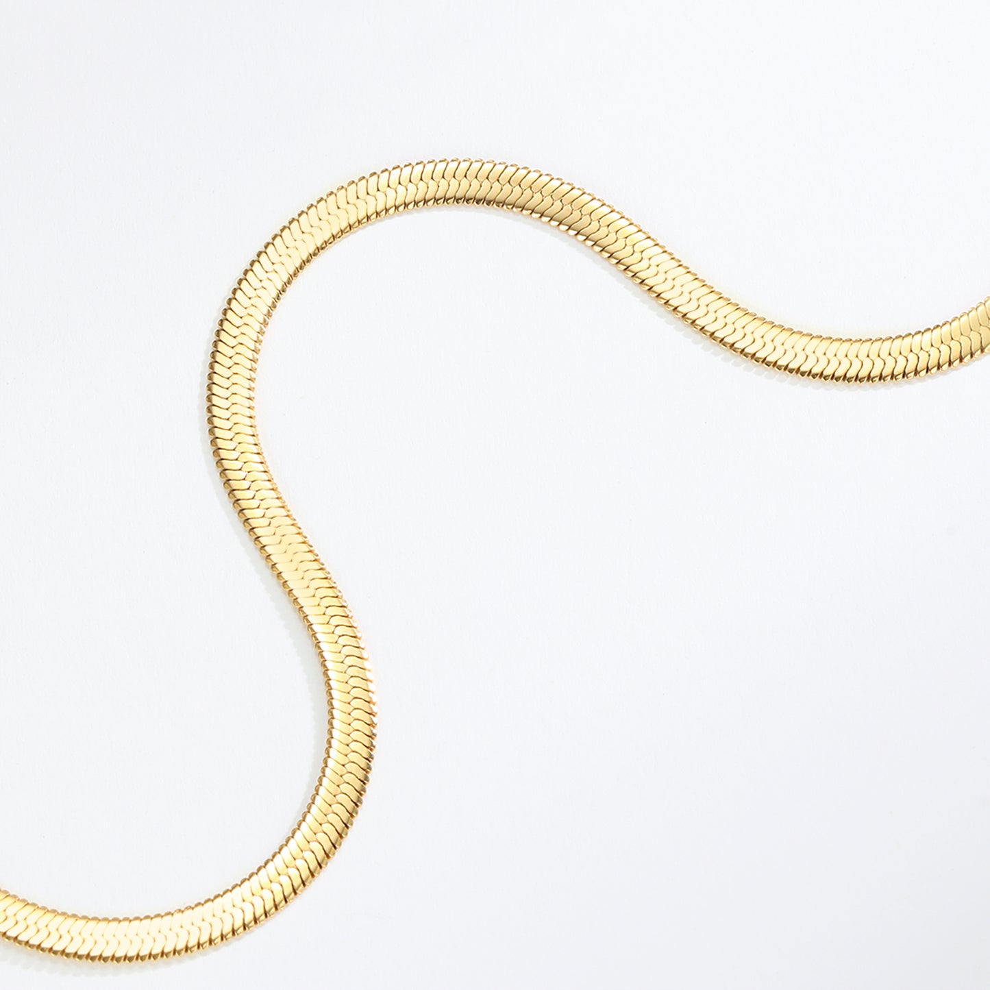 Classic Herringbone Chain Necklace