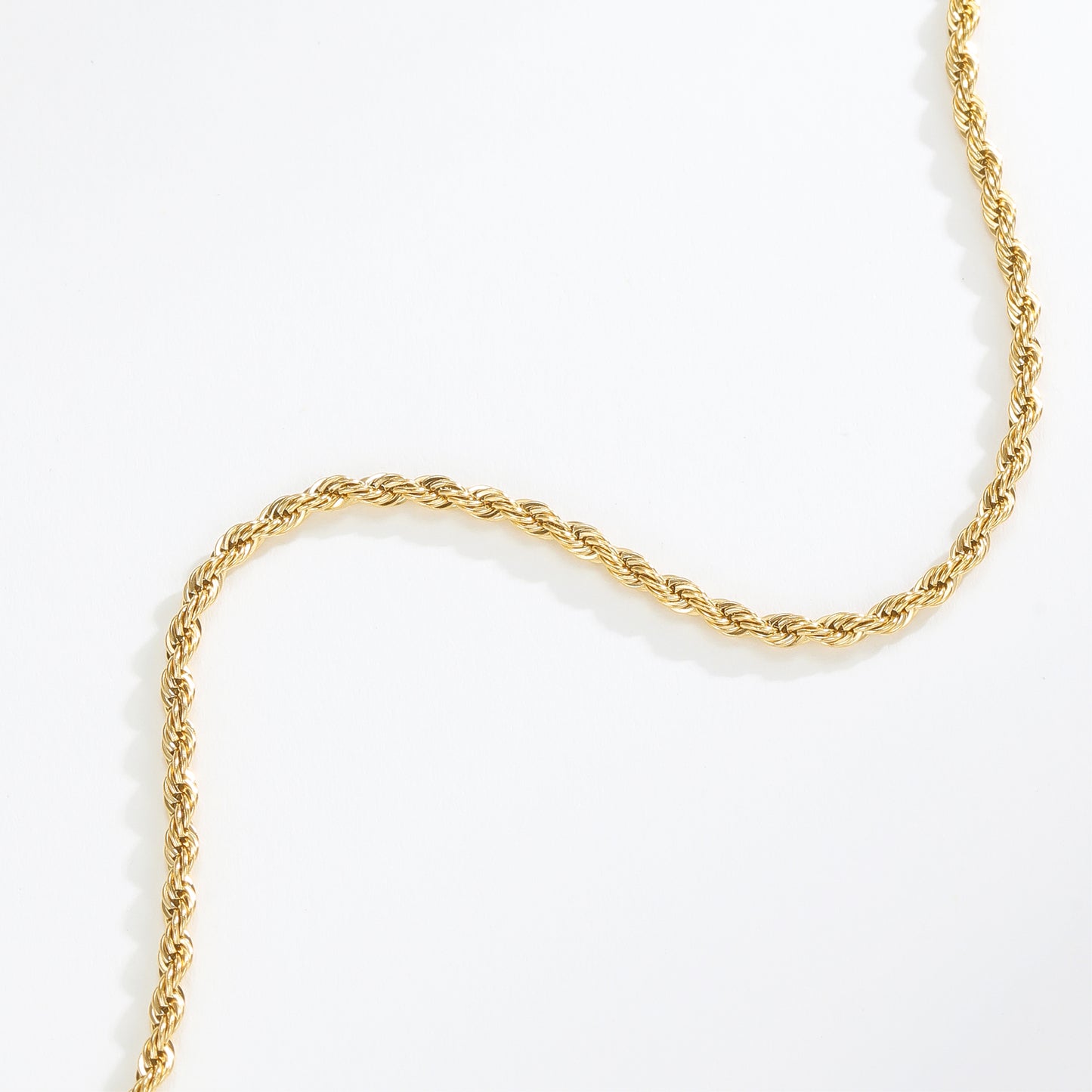 Gold Rope Chain Necklace
