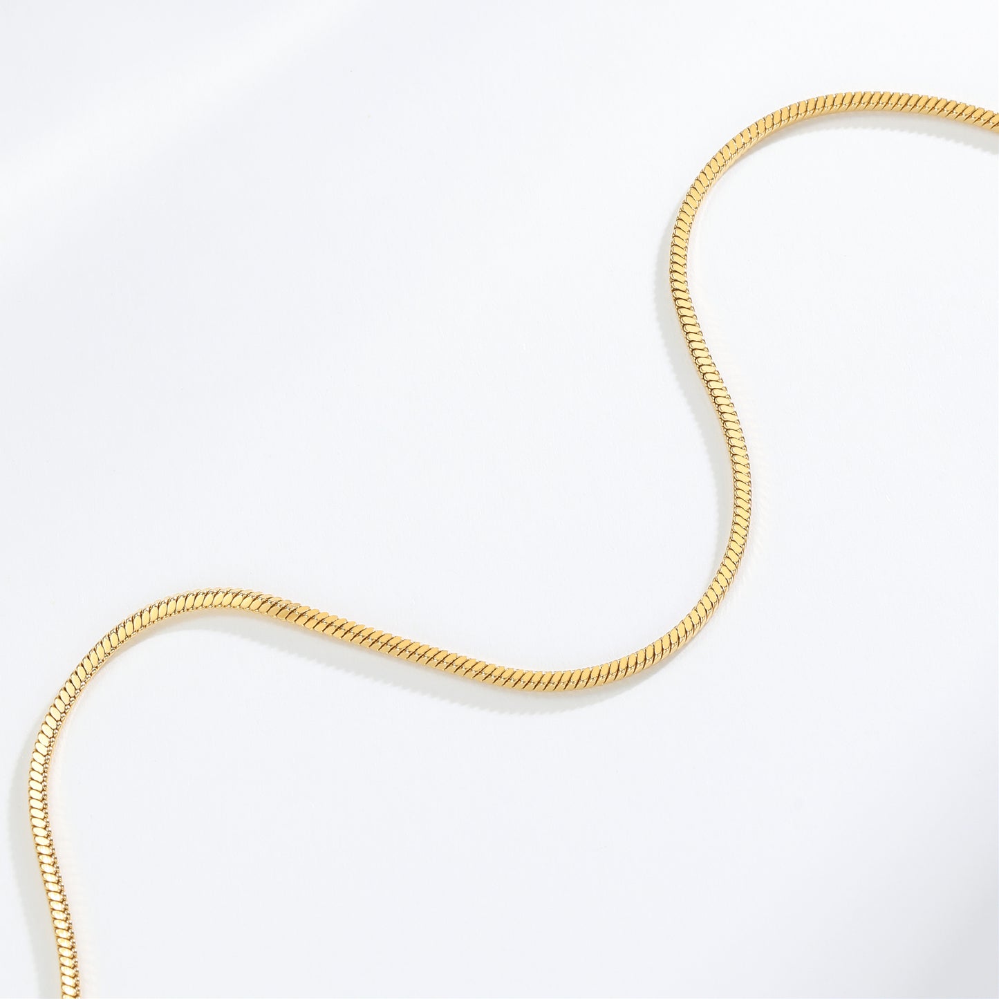 Shimmer & Shine Gold Square Snake Chain
