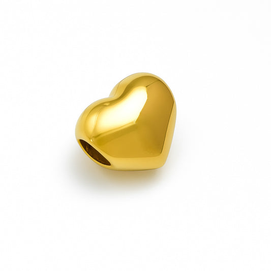 Exquisite Golden Heart Charm