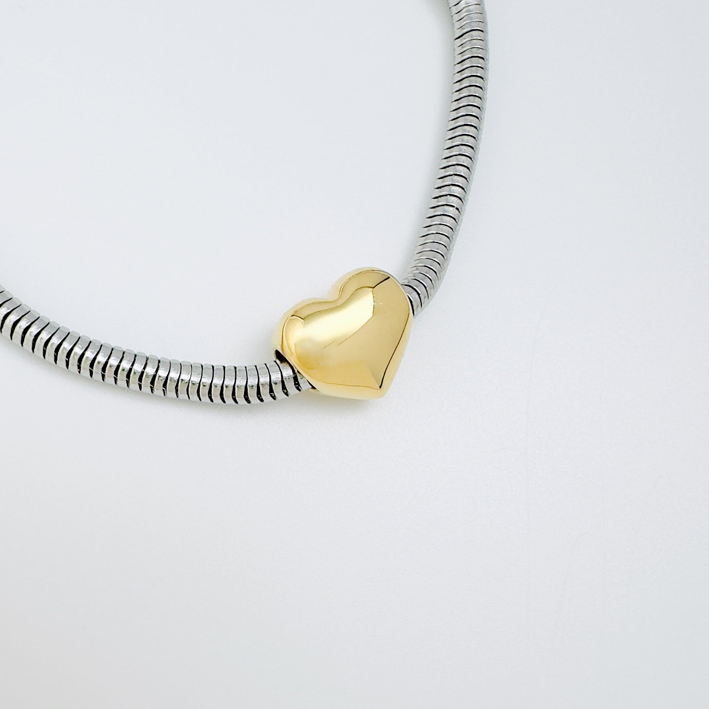 Exquisite Golden Heart Charm