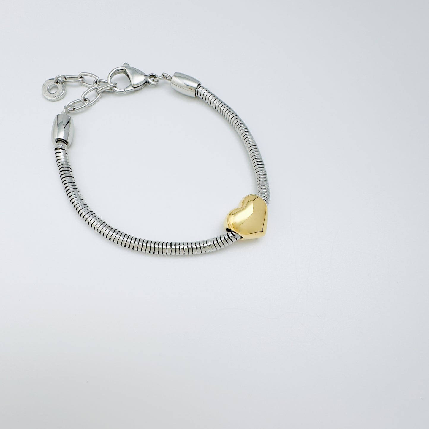 Exquisite Golden Heart Charm