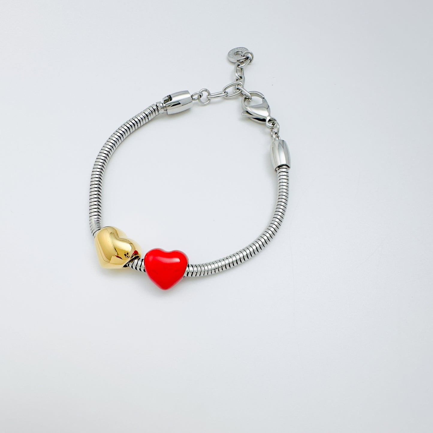 Glossy Red Heart Charm