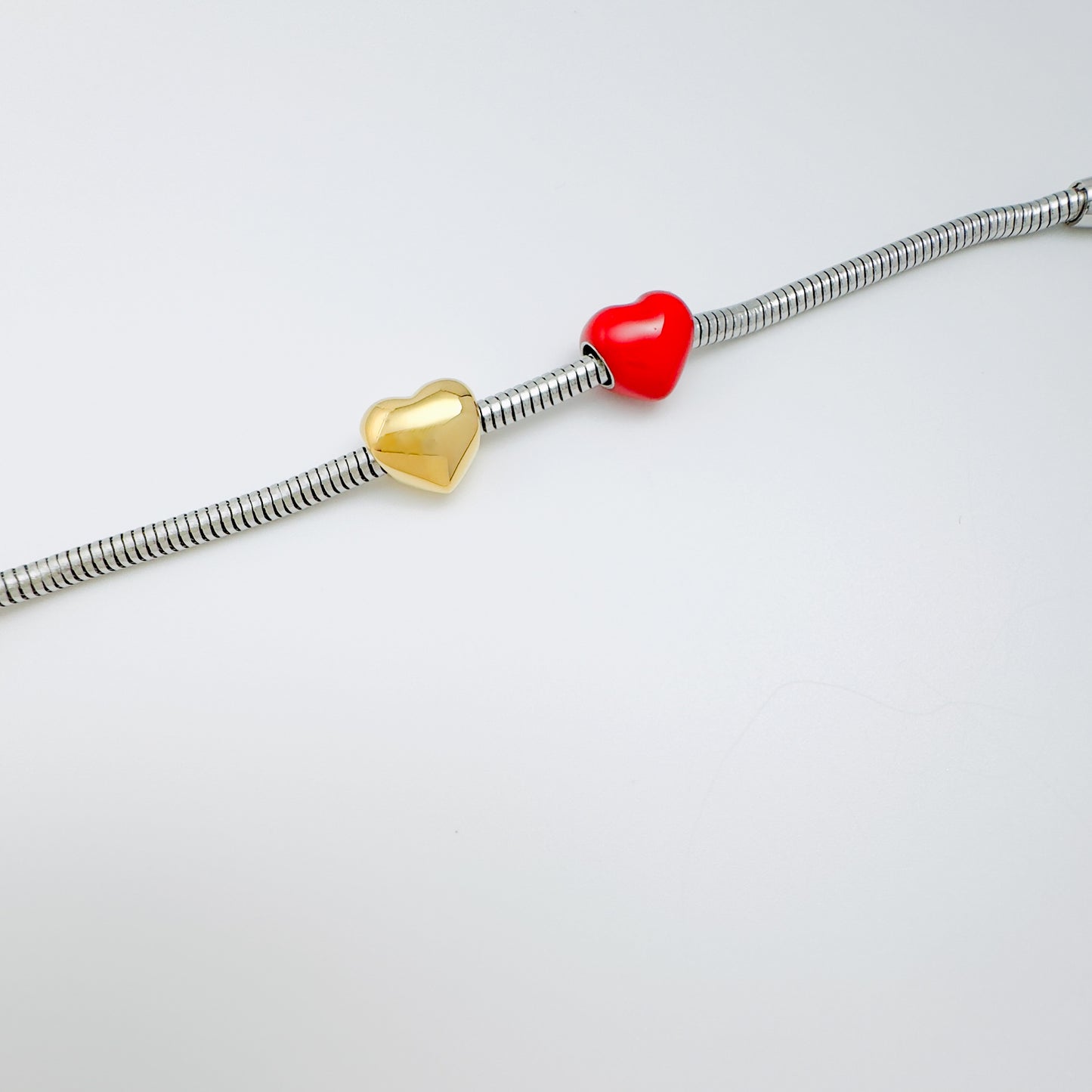 Glossy Red Heart Charm