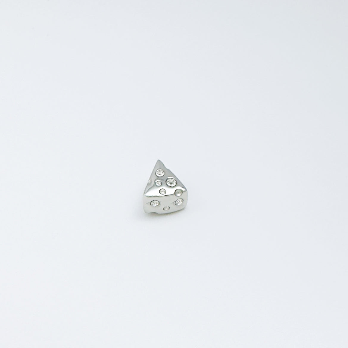 Cheese Charm with Sparkling Stones