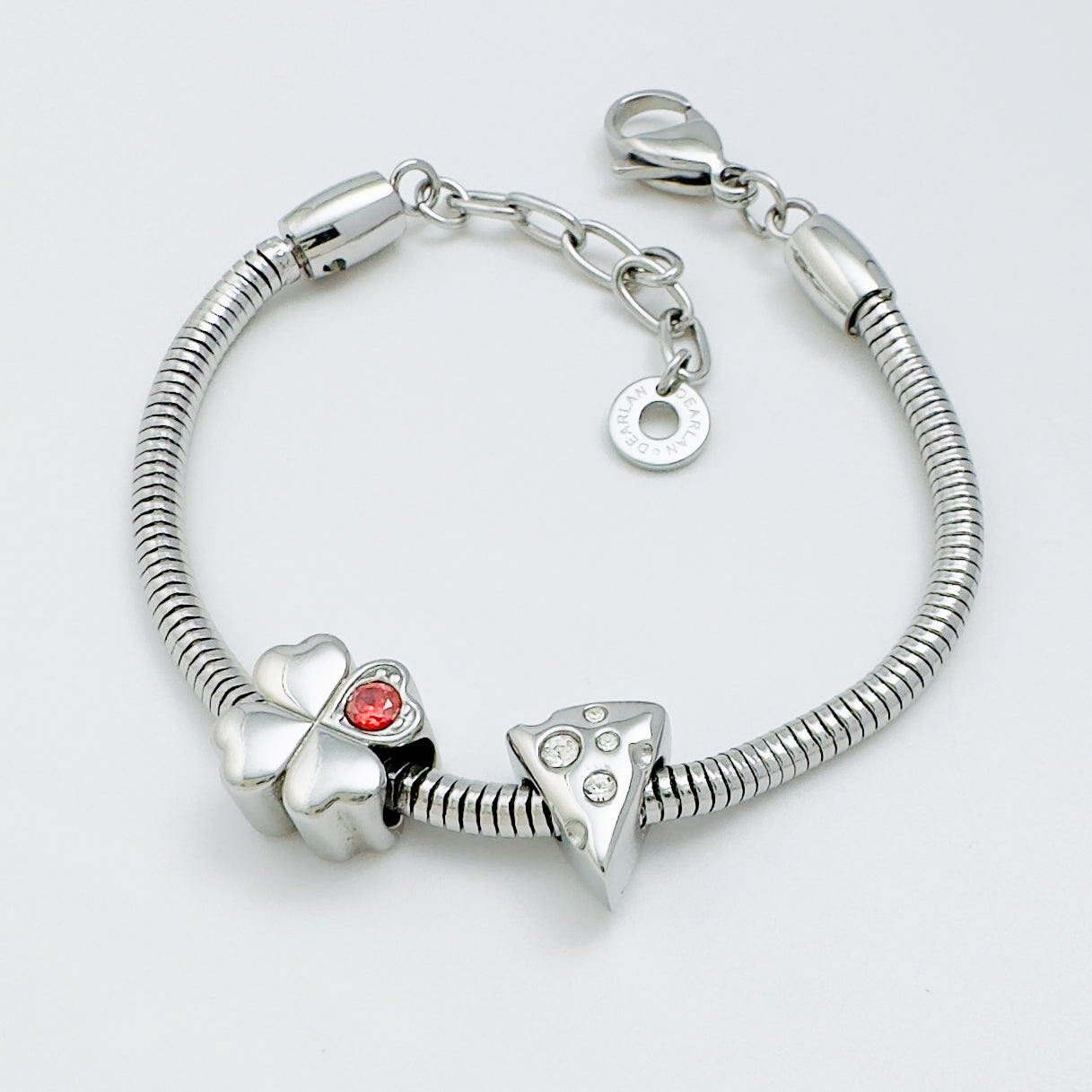 Cheese Charm with Sparkling Stones