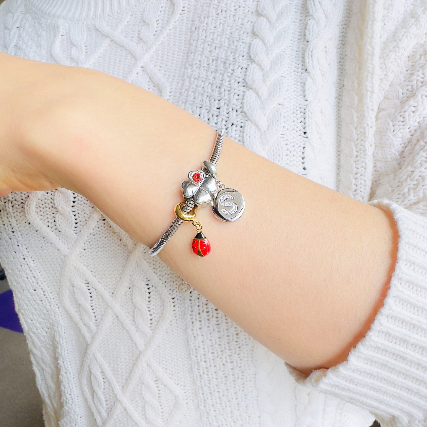 Four-Leaf Clover Charm