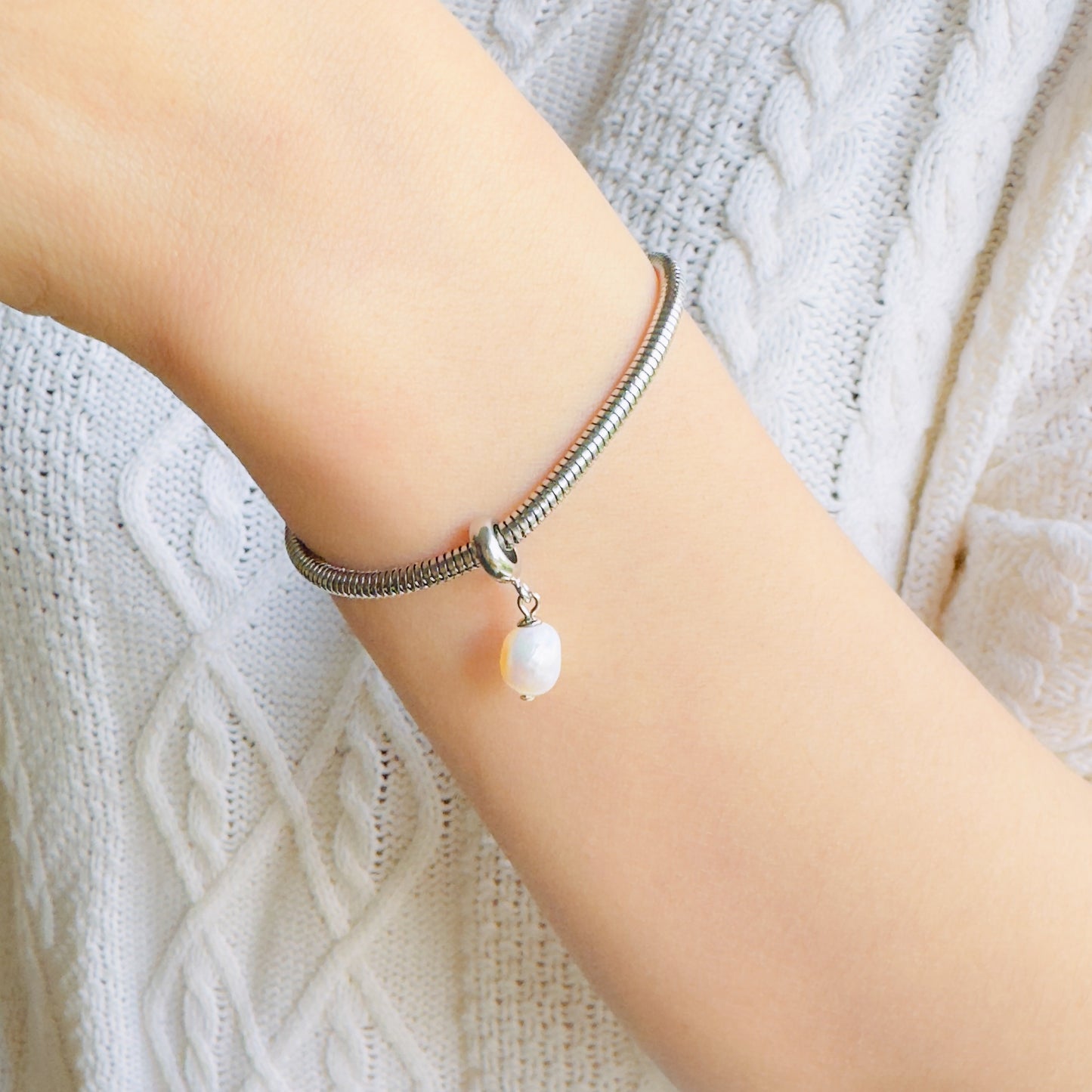 Genuine Freshwater Pearl Drop Charm
