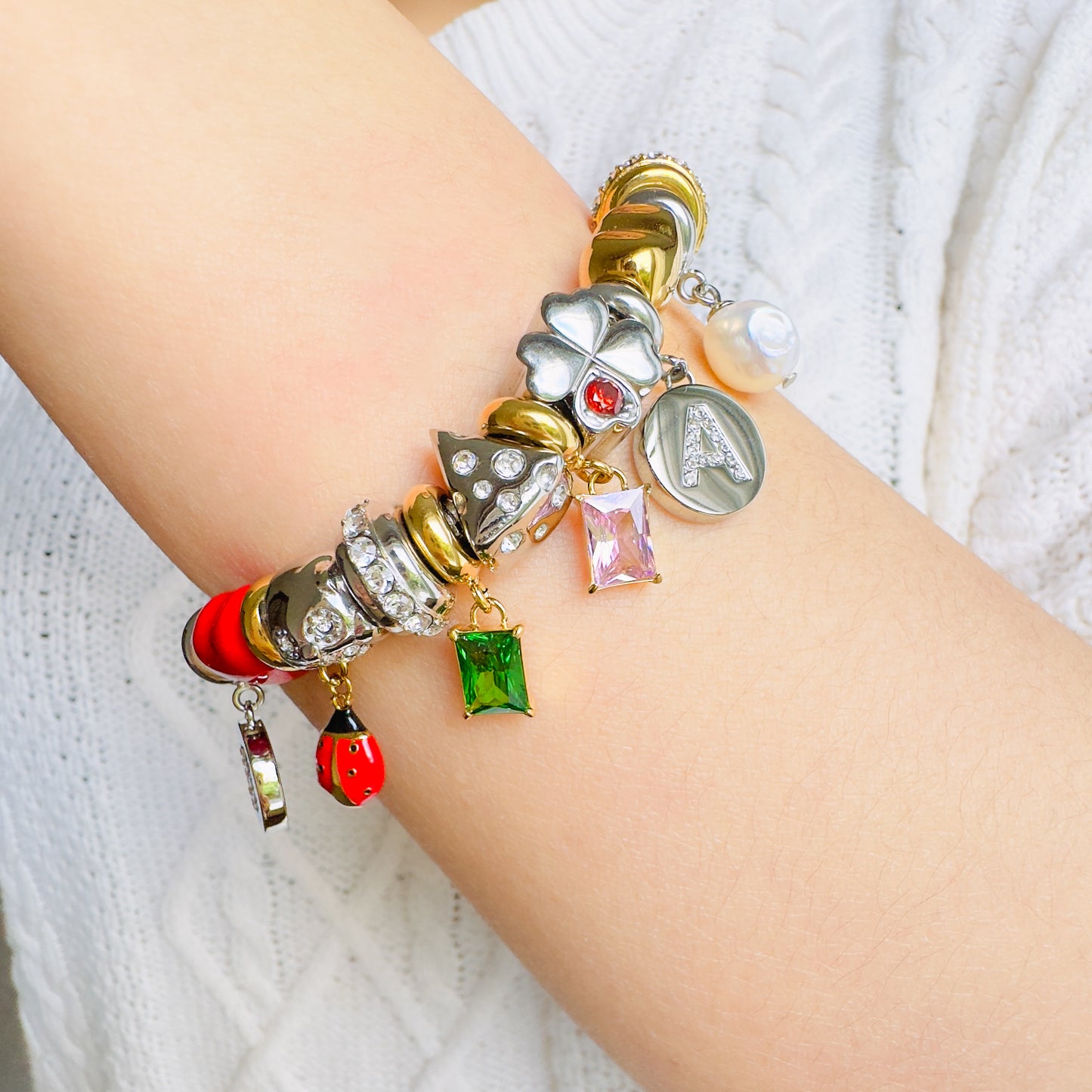 Four-Leaf Clover Charm