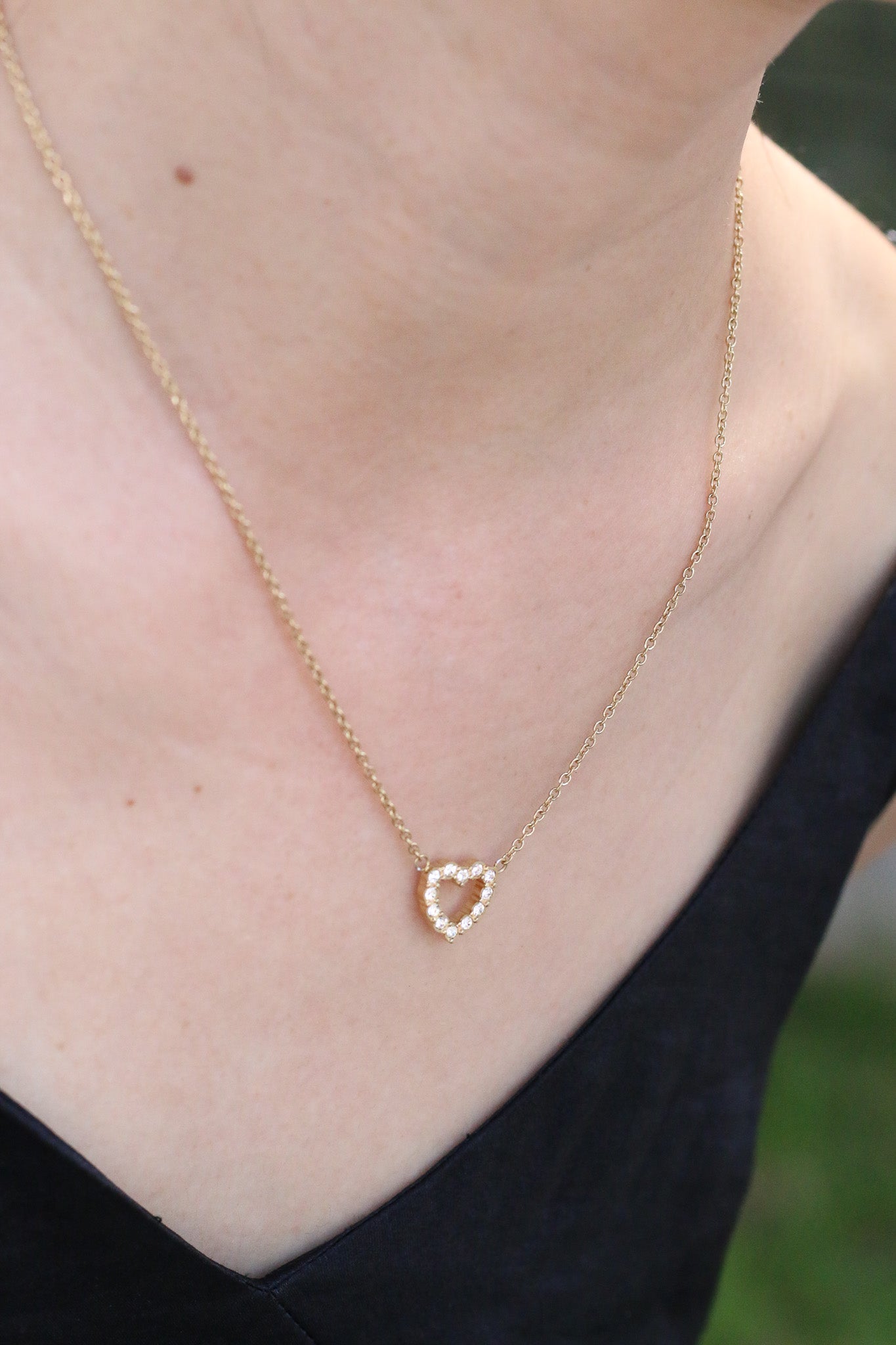 Sparkling Heart Crystal Necklace