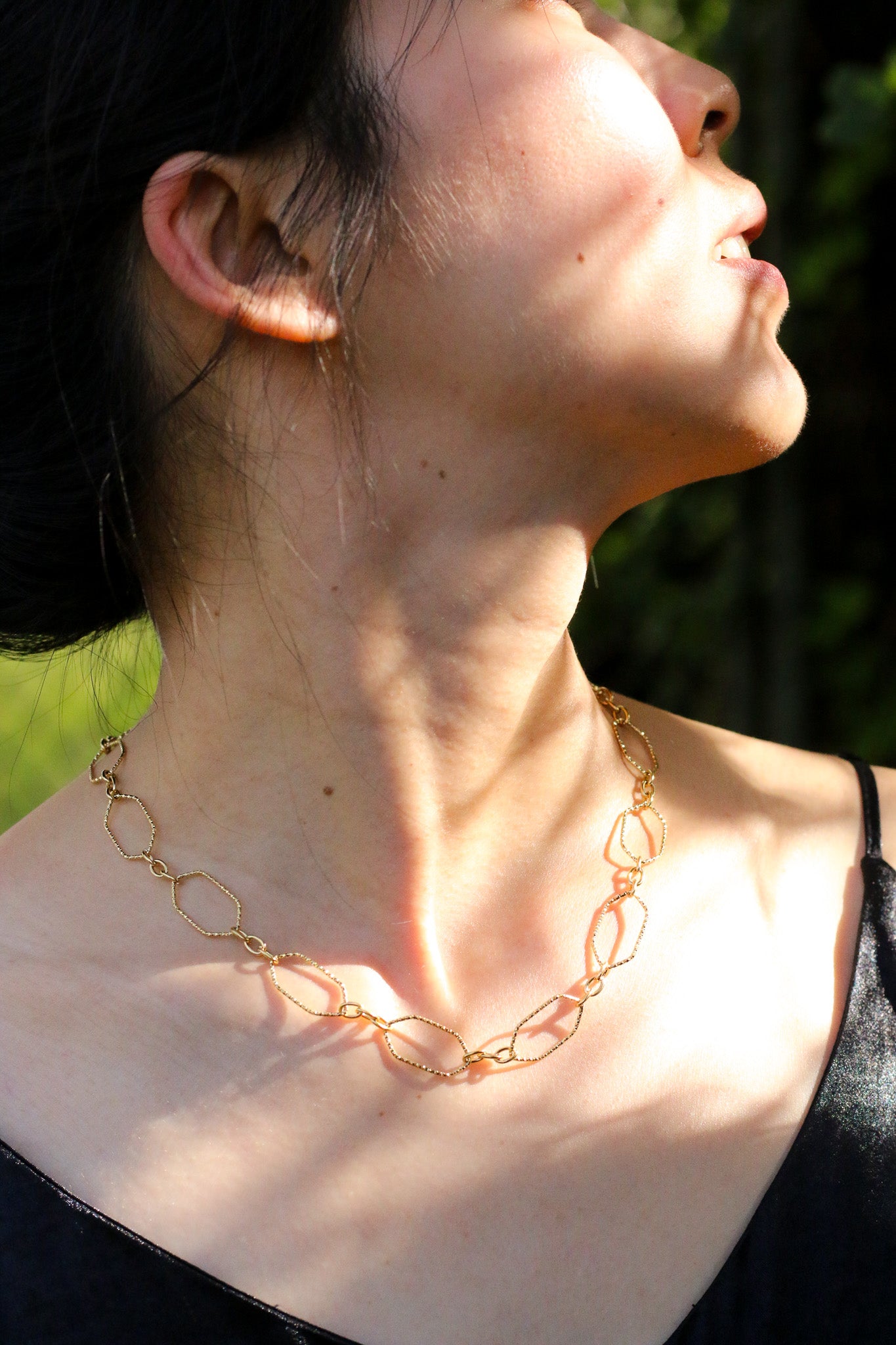 Honey Hex Chain Necklace