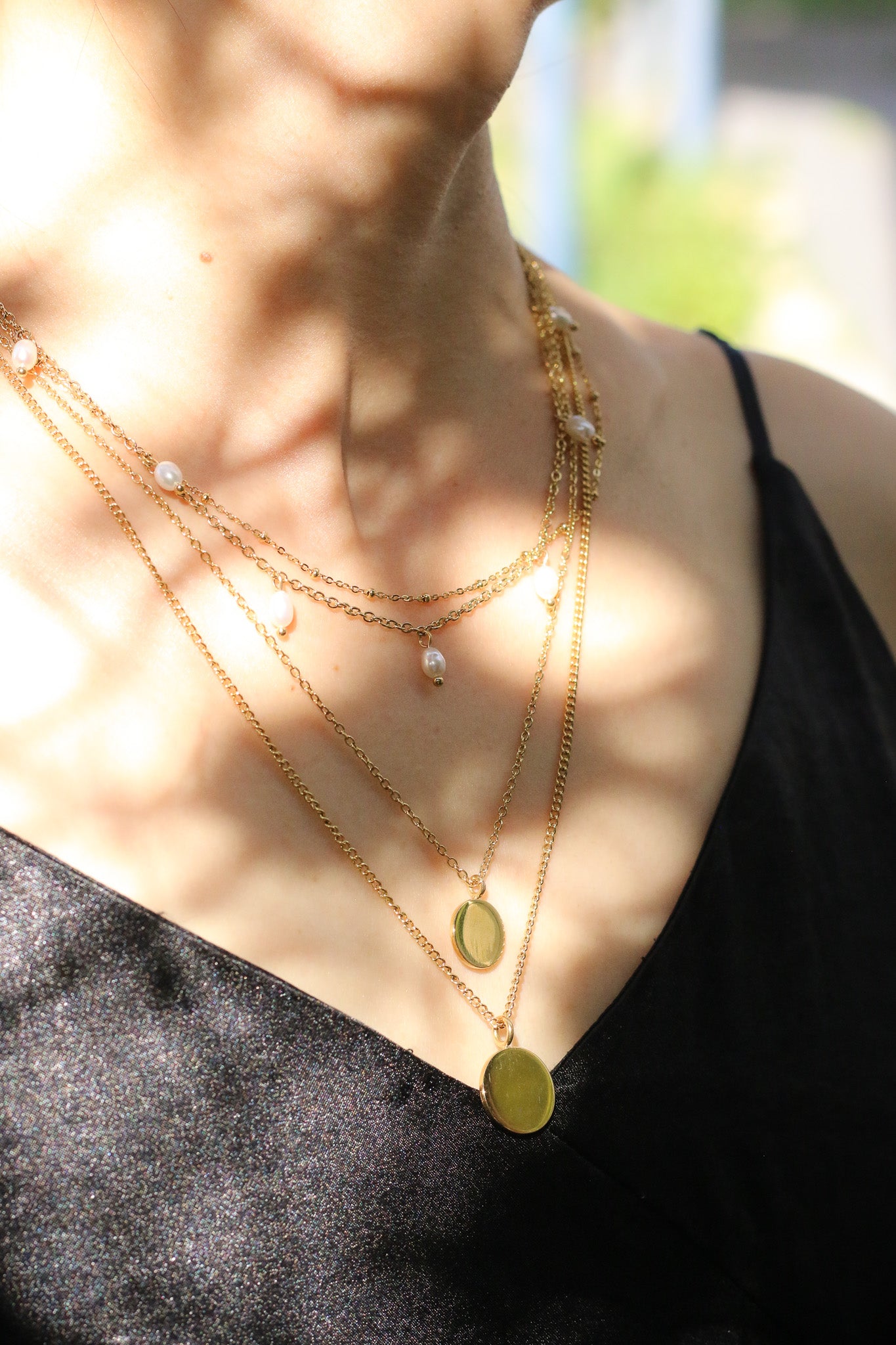 Graceful Freshwater Pearl Charm Necklace