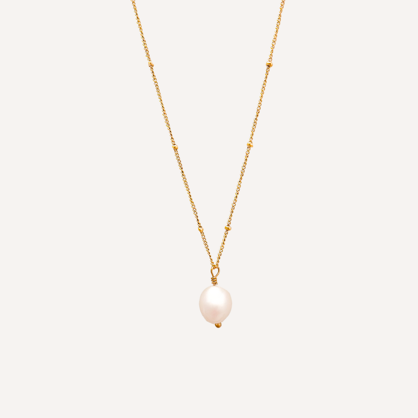 Pearl Drop Satellite Necklace