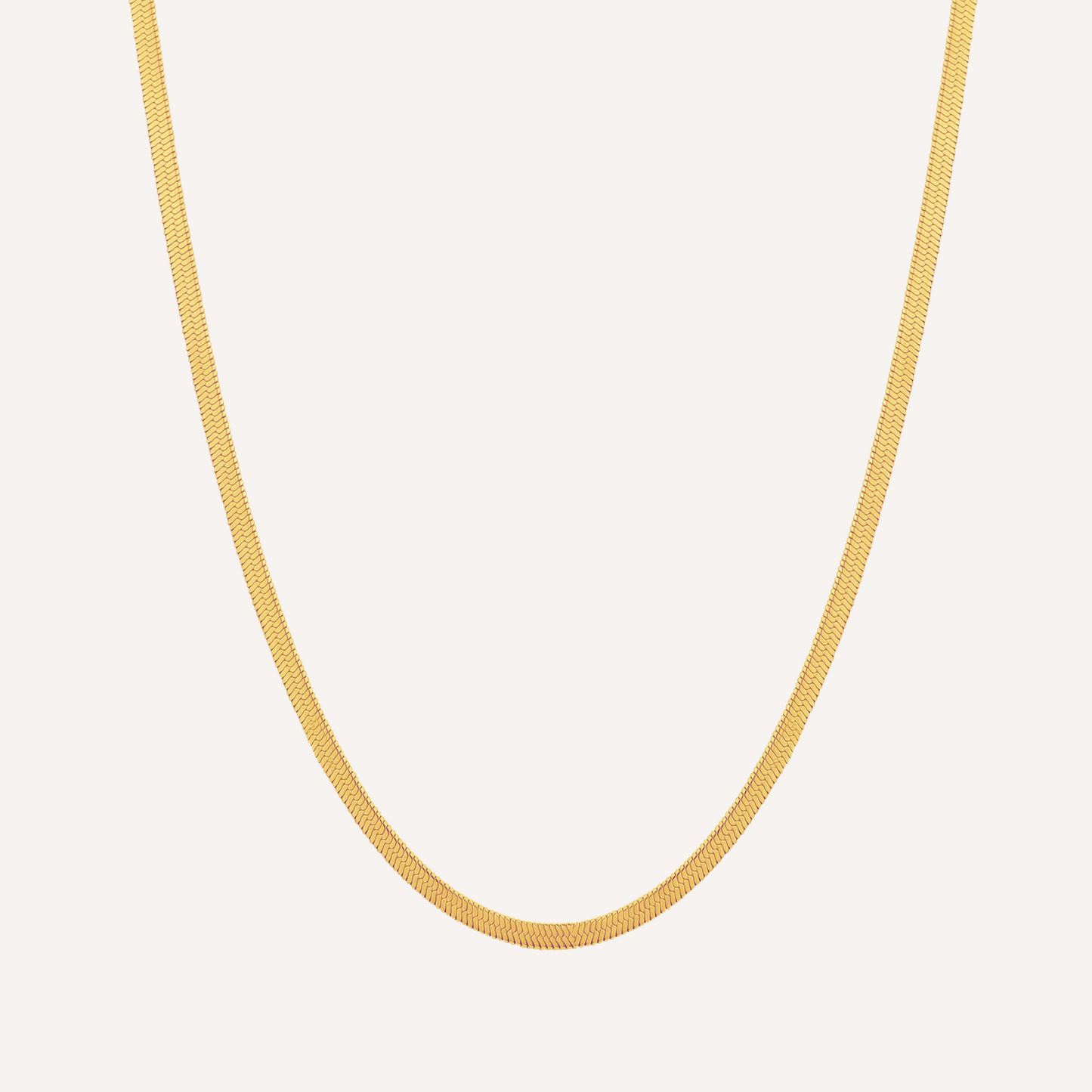 Classic Herringbone Chain Necklace