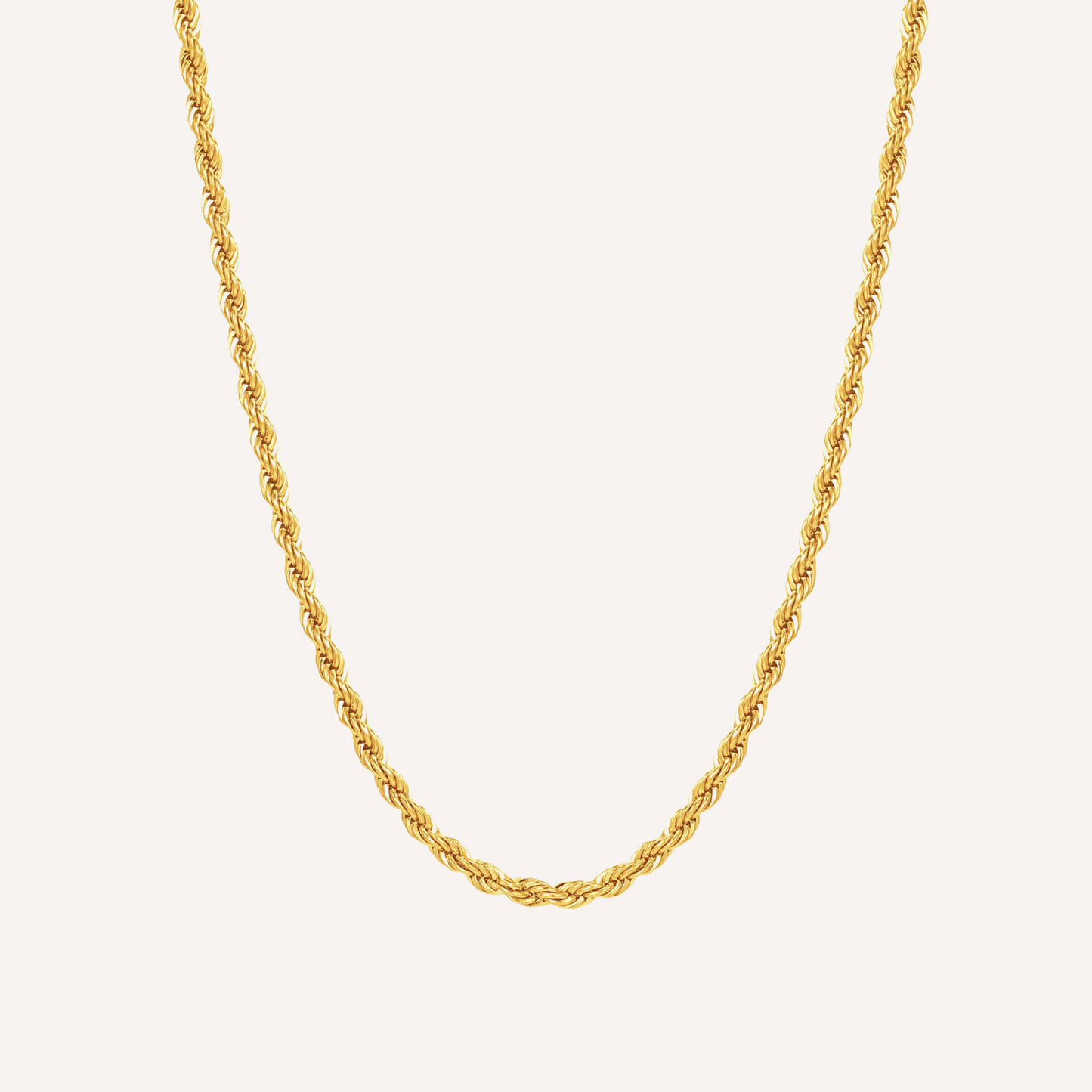 Gold Rope Chain Necklace