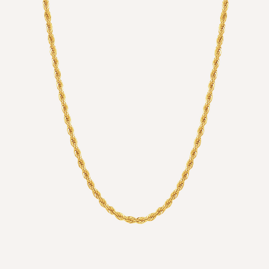 Gold Rope Chain Necklace