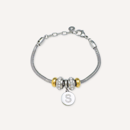 Signature Initial Charm Bracelet Bundle
