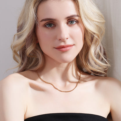 Minimal Cuban Chain Necklace