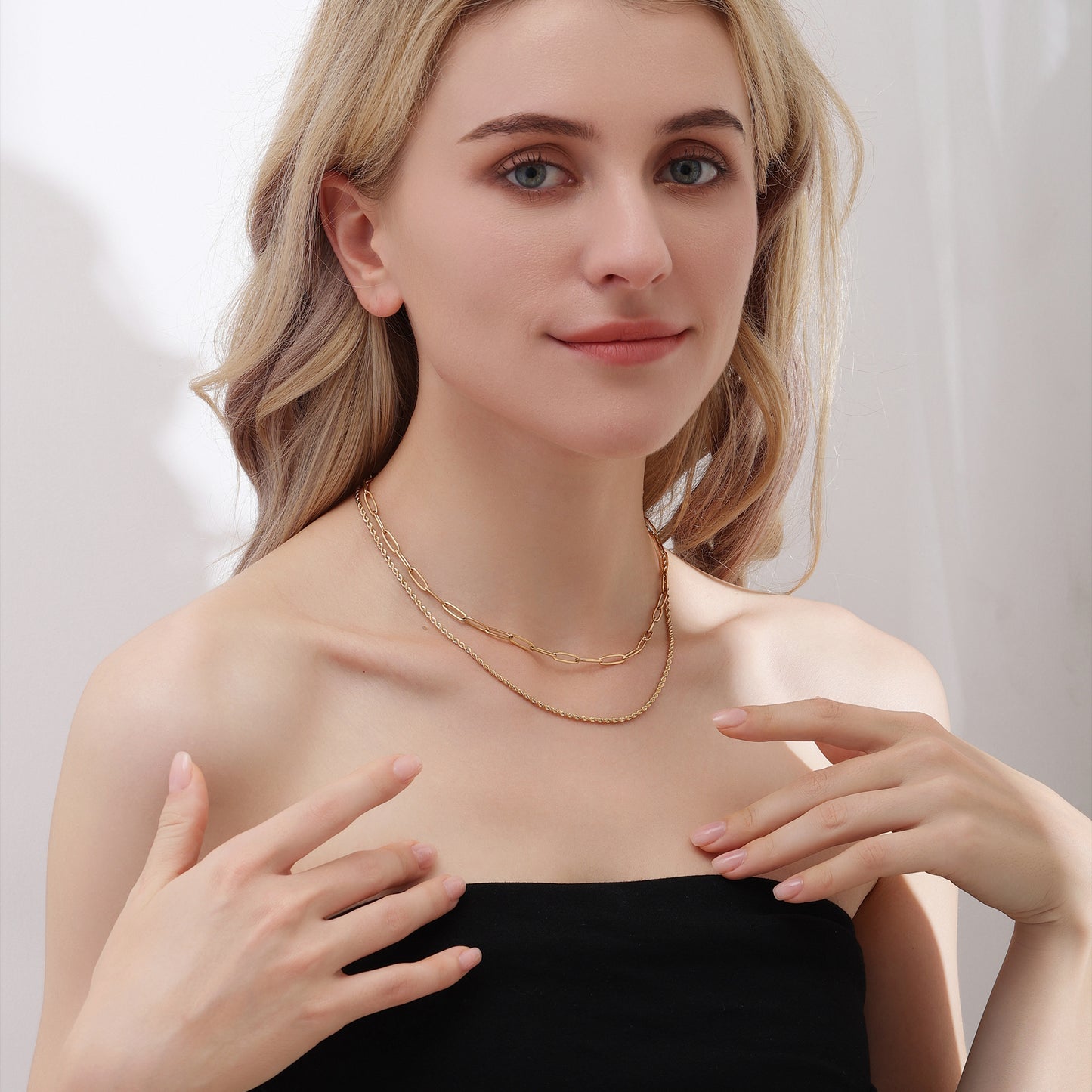 Gold Paperclip Chain Necklace