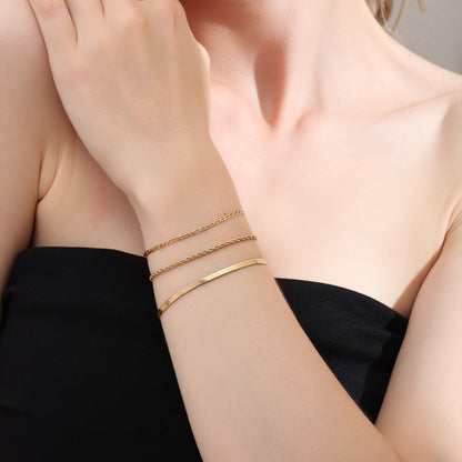 Elegant Gold Rope Chain Bracelet