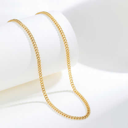 Minimal Cuban Chain Necklace