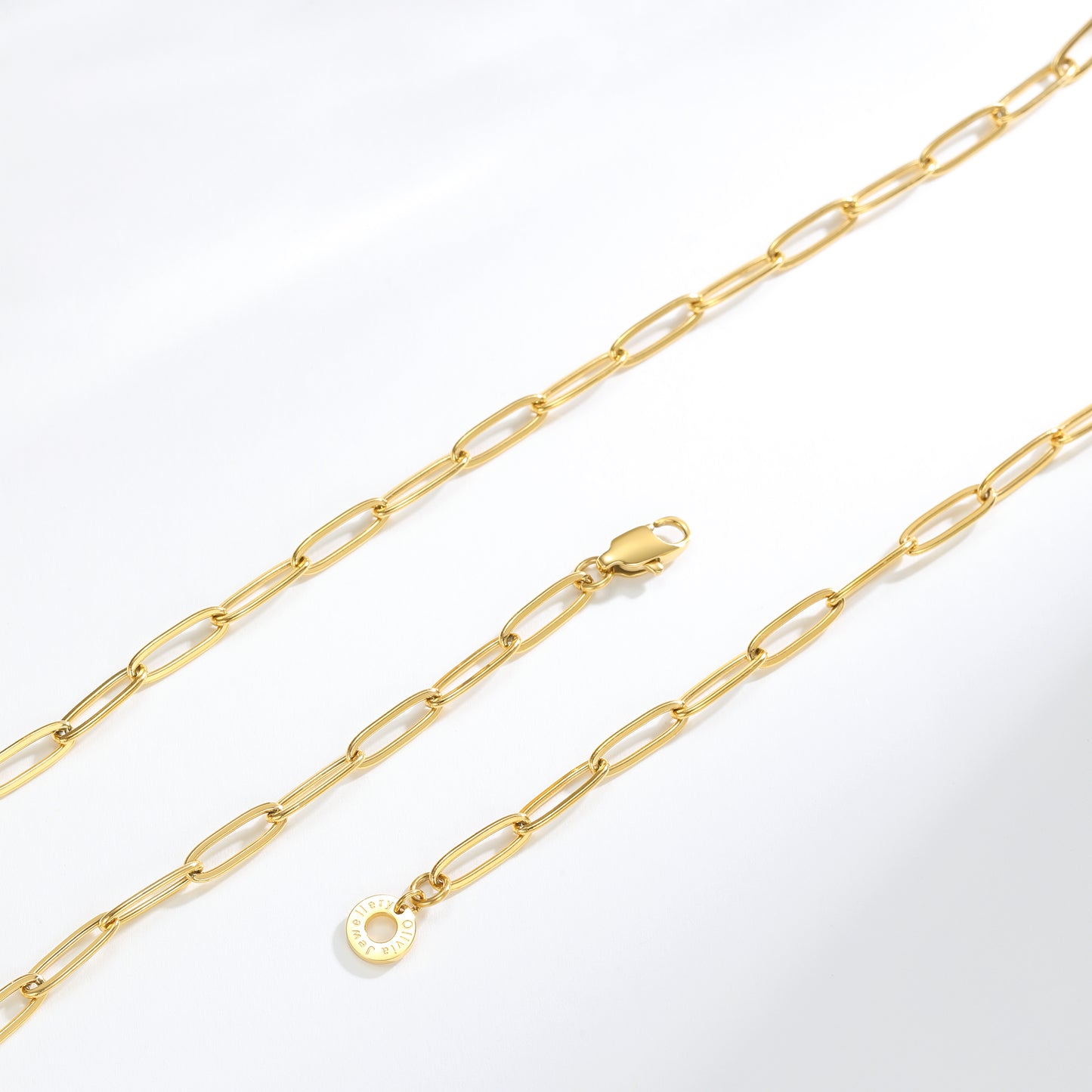 Gold Paperclip Chain Necklace