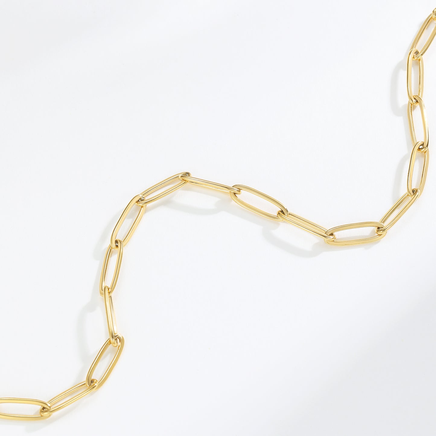 Gold Paperclip Chain Necklace