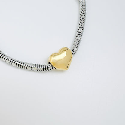 Exquisite Golden Heart Charm