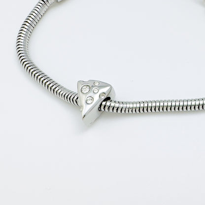 Cheese Charm with Sparkling Stones