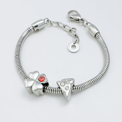 Cheese Charm with Sparkling Stones