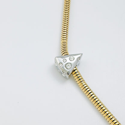 Cheese Charm with Sparkling Stones