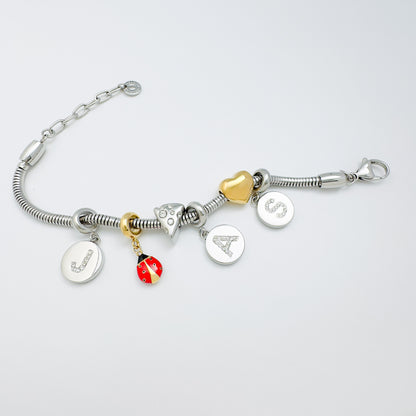 Double-Sided Alphabet Charms