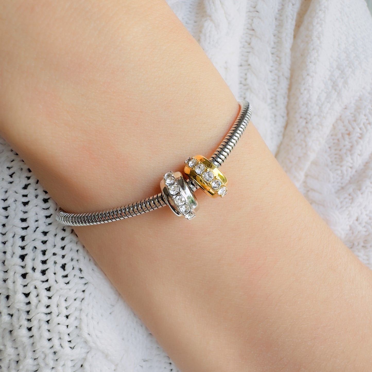 Crystal Wheel Charm