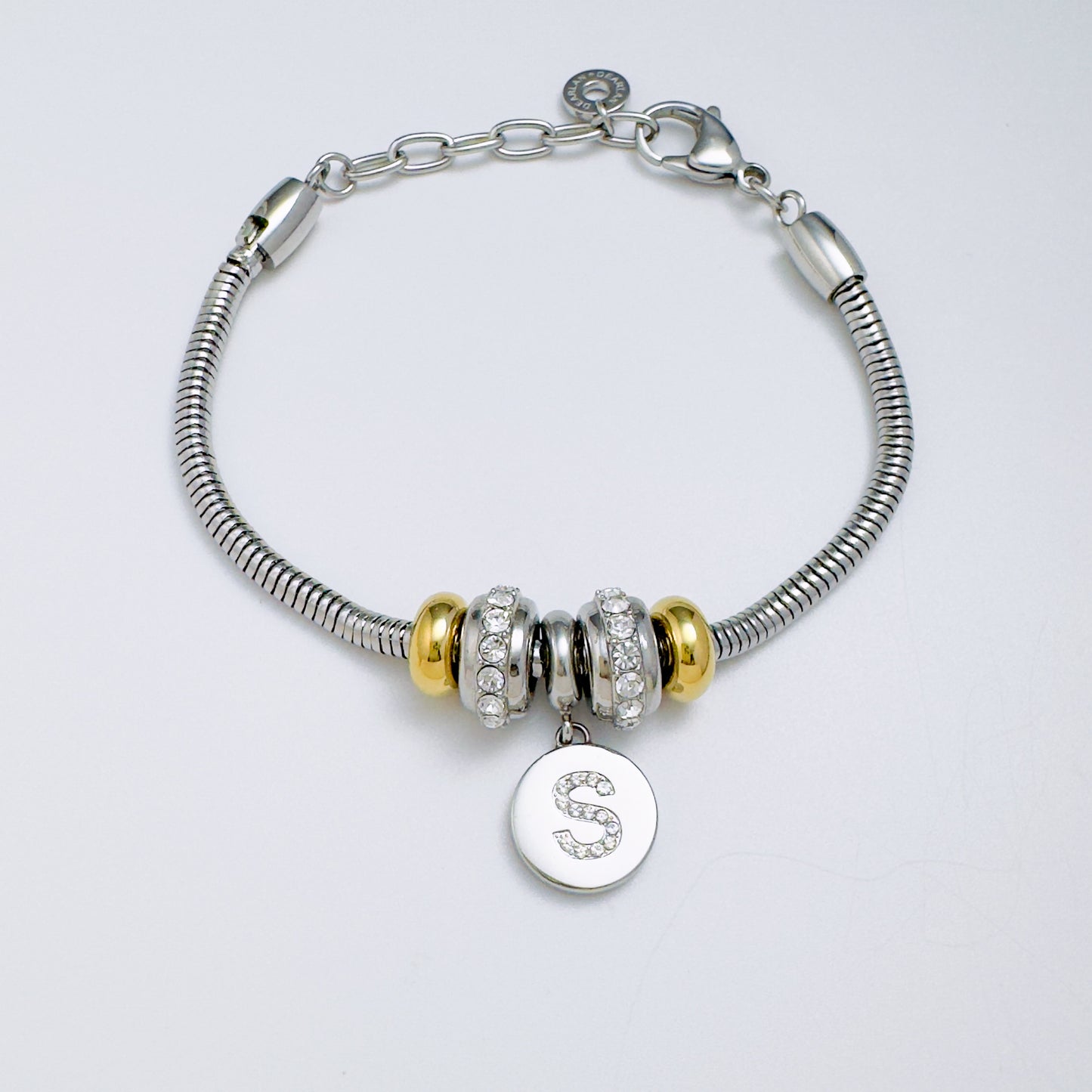 Signature Initial Charm Bracelet Bundle