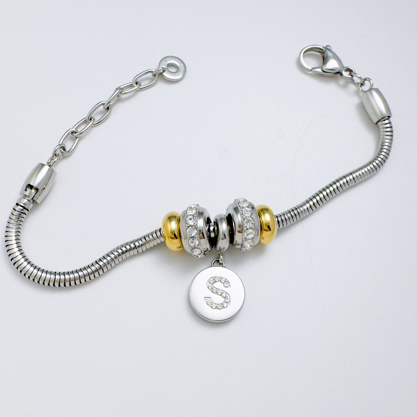 Signature Initial Charm Bracelet Bundle