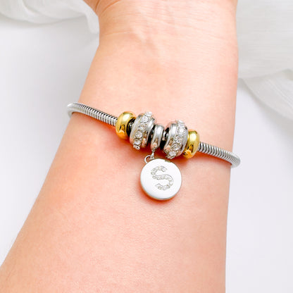 Signature Initial Charm Bracelet Bundle