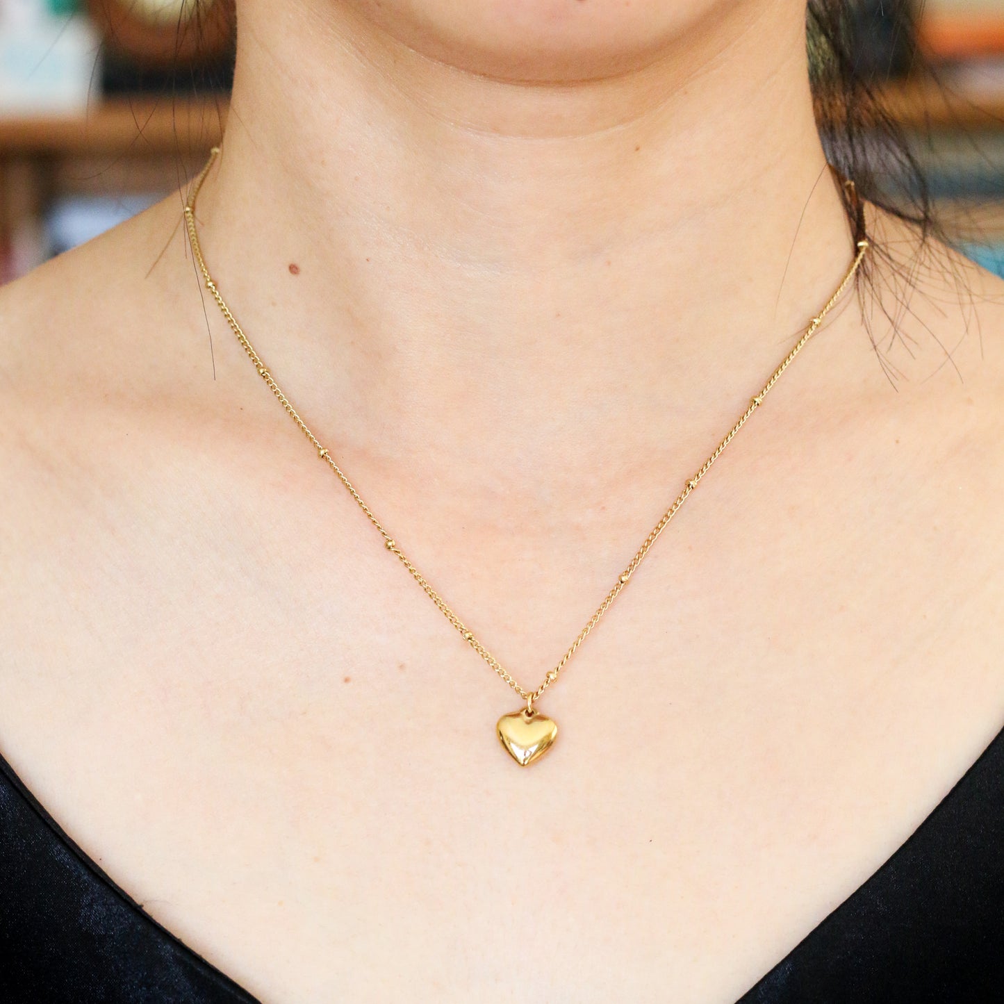 Petite Heart Charm Necklace