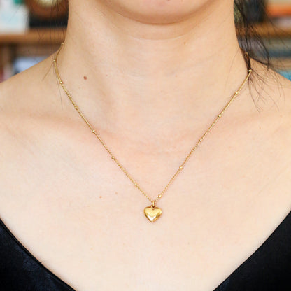 Petite Heart Charm Necklace