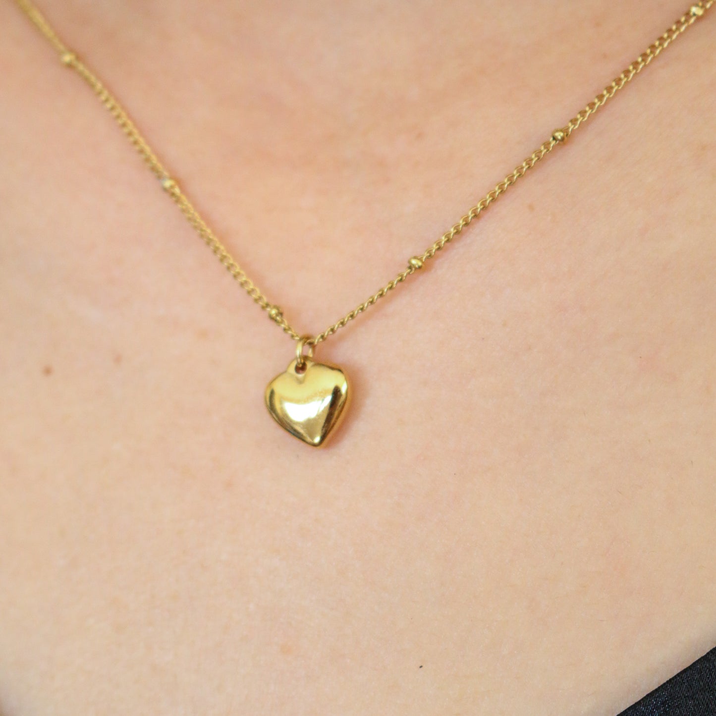 Petite Heart Charm Necklace