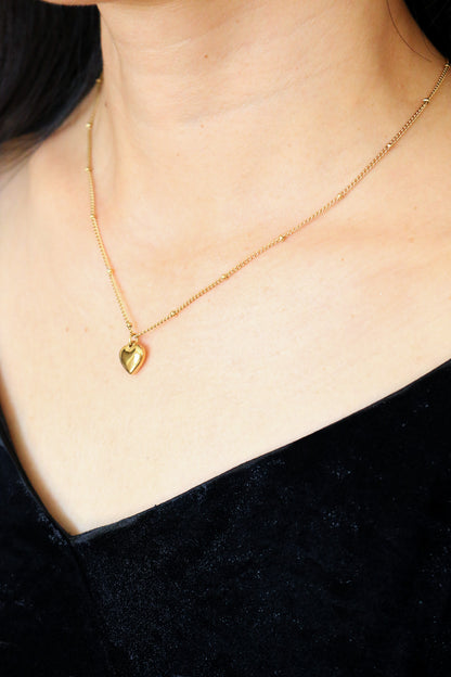 Petite Heart Charm Necklace