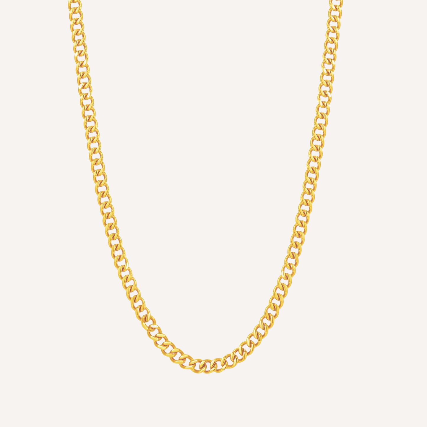 Minimal Cuban Chain Necklace