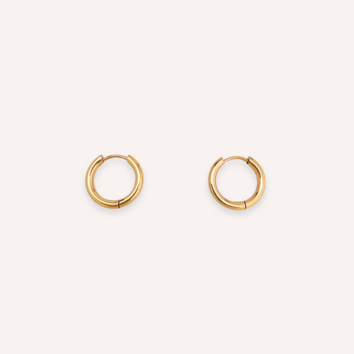 Classic Everyday Lightweight Gold Hoop Earrings